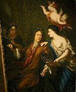 David Klocker Ehrenstrahl Selfportrait with Allegories oil